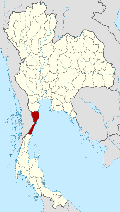 แผนที่ประเทศไทย - จังหวัดประจวบคีรีขันธ์